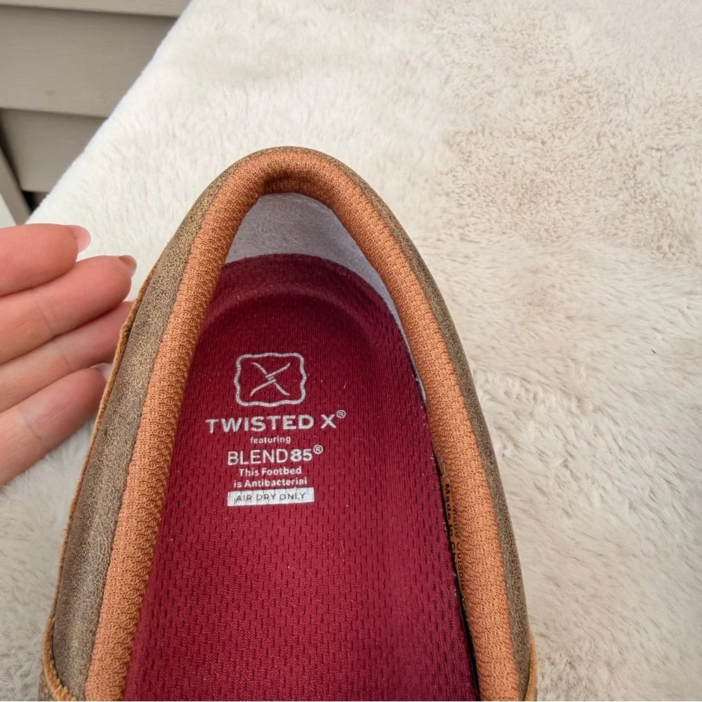 Twisted X Slip-On Driving Mocs Size 6